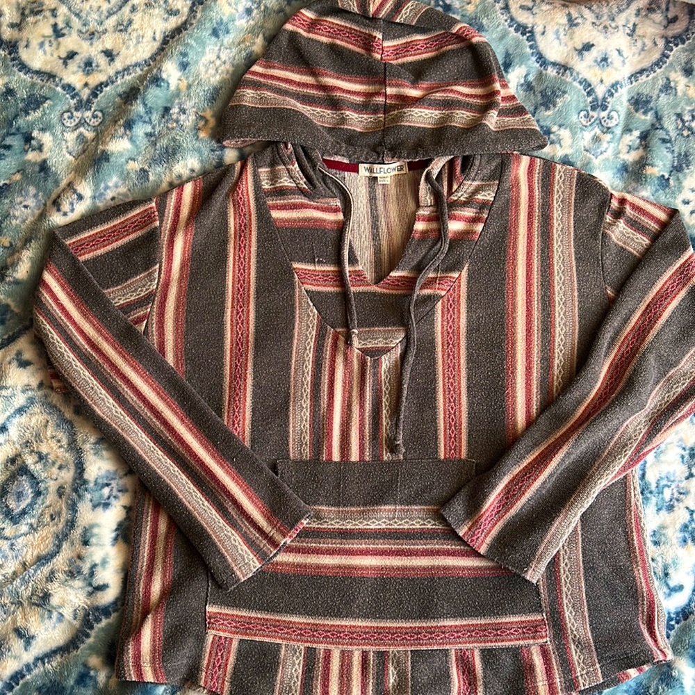 Wallflower striped pullover
